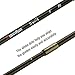 Piscifun Sword Graphite Fly Fishing Rod 4 Piece 9ft - IM7 Carbon Fiber Blank - Accurate Placement - Ingenious Design - Chromed Guide and Durable Rod Tube (Size: 4/5/6/7/9wt)