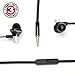 GOgroove AudiOHM iDX Noise Isolating Earbuds Style Headphones (Slate Black) with Hands-Free Microphone, Call/Music Control & Custom Fit Silicone Ear Gels