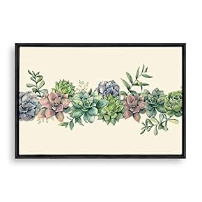 Framed Canvas Wall Art for Living Room, Bedroom Simple Contemporary Style Canvas Prints for Home Decoration Ready to Hanging - 16x24 inches