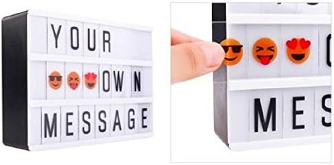 Cinema Light Box with 90 Letters, Mini Marquee DIY Light Box