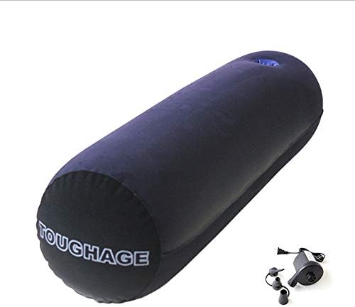 Lovemc Inflatable Long Body Pillow Lumbar Pillow Leg Pillow Yoga Pillow Positions Support Pillow Multifunctional Cushion Furniture for Women and Couple + Electronics Pump
