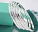 5 Pack 925 Sterling Silver Carving Women's Cuff Bracelet Bangle Jewelry Gift(Bohemian style-Flat)