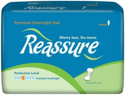 Reassure Premium Overnight Pads Heavy-Absorbency, 80/Case