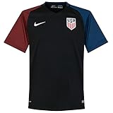 Nike Men's 2016 U.S. Stadium Away Soccer Jersey (Black/Game Royal/Challenge Red/White)