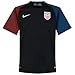 Nike Men's 2016 U.S. Stadium Away Soccer Jersey (Black/Game Royal/Challenge Red/White)
