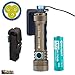 Olight Seeker 2 PRO 3200 Lumens LED Flashlight (Desert Tan) Magnetic USB Rechargeable 21700 with Battery Power and Brightness Level Indicator