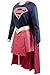 Supergirl Kara Danvers Cosplay Costume Adult Suit Dress Skirt Outfit Cape,Female:Large