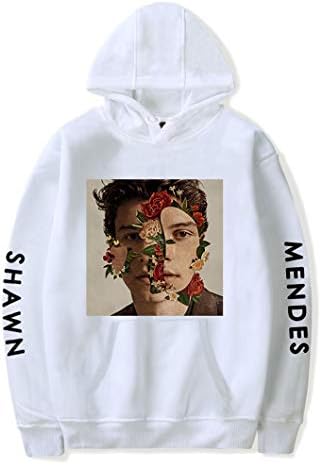 Ricxiaoh Unisex Shawn Mendes Hoodie Music Japan Sakura Long Sleeve Sweatshirt Pullover