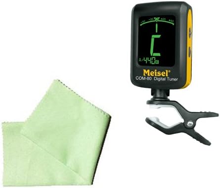 Sousaphone Tuner Pack - Meisel COM-80 Clip-On Tuner Includes Bonus Sousaphone Cleaning Cloth