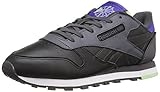 Reebok Women's Cl Lthr Eb Fashion Sneaker, Black/Coal/Ash Grey/Ultima, 7.5 M US