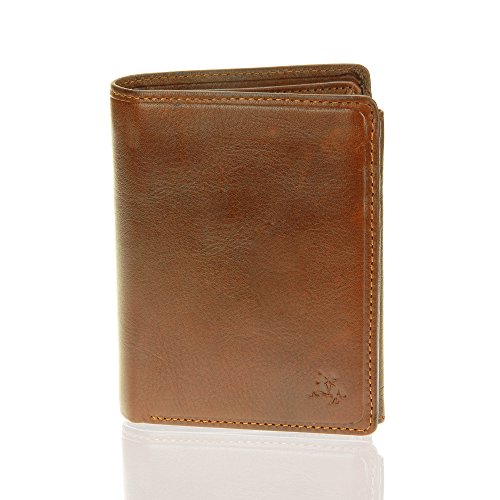 Visconti Tuscany 44 Secure RFID Blocking Genuine Leather Wallet (Tan)