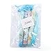 ZIJING Set of 3 pcs Cute Cartoon Girl Kids Children Multicolor 7 Colors BallPoint Pen School Office Stationery