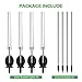TRODEEM Solar Lights Outdoor [4 Pack, RGB 7-Color Changing] Solar Powered Decorative Garden Stakes Waterproof Acrylic LED Bubble Lighting for Garden Patio Backyard Pathway Pool Lawn Decor