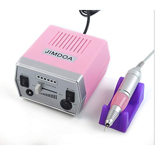 100V-200V 30000RPM Electric Nail Drill Machine Equipment Manicure Pedicure Files Nail Art Drill Pen Machine Set Tools,Pink