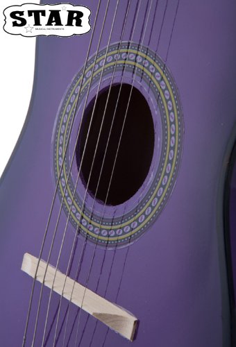image for Star MG50-PL Kids Acoustic Toy Guitar 23-Inch, Purple