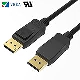 Quntis DisplayPort to DisplayPort Cable, Gold Plated High Speed DP to DP Cable 6FT 4K Resolution Ready Black