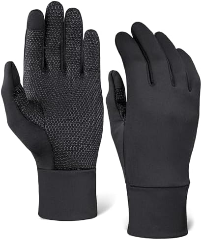 Tough Outdoors Screen Running Gloves Black Winter Glove Liners
