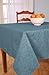 Sonoma Damask Print Flannel Backed Vinyl Tablecloth, 60