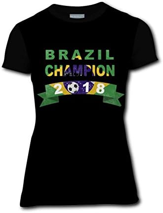 RODONO 2018 Brazil Flag Champlon Short Sleeve Crew Neck T Shirt for Womens