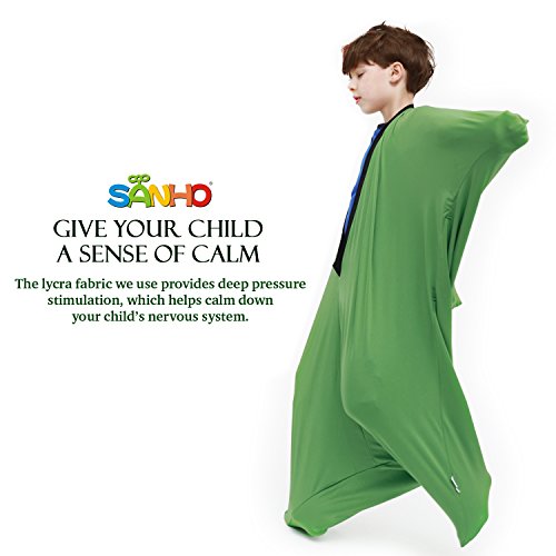 Sanho Yopo Dynamic Movement Sensory Sox, Large, 9-12 Years old, 56''LX28''W Green