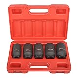 BATONECO 1/2" Drive 12 Point Impact Socket Set 5PCS