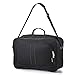 5 CITIES 16 Inch Carry On Hand Luggage Flight Duffle Bag, 2nd Bag or Underseat, 19L (Black + Plum)