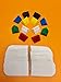 Yardware etcetera Game Board Markers - 12 Stands Plus 24 White Die Cut Cards - DIY Board Game Card Stand