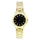 Seiko Women's SXDE18 Stainless Steel Analog with Black Dial Watch