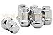 QTY-16pc ITP Chrome 10x1.25 Tapered Bulge Acorn Lug Nuts Compatible with ATV/UTVs with Aftermarket & OEM Wheels