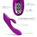G-spot Rabbit Vibrator for Women - Adorime Powerful Clitoris Stimulation Massager Waterproof Dildo with Dual Motors, Rechargeable Female Vibe with 7 Vibration Modes, Adult Sex Toys for Couples