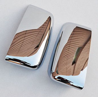 03-06 Ford Expedition Chrome Door Side Top Half Mirror Covers Trim Set Bezel (MC218C)