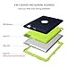 iPad 2 Case,iPad 3,iPad 4,BENTOBEN Heavy Duty Rugged Shock-Absorption/High Impact Resistant Hybrid Three Layer Armor Full Body Protective Cover for iPad 2/3/4 Retina (Navy Blue&Green)