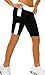 iLoveSIA Women's Tights Capri YOGA Running Pants Leggings Black+White L