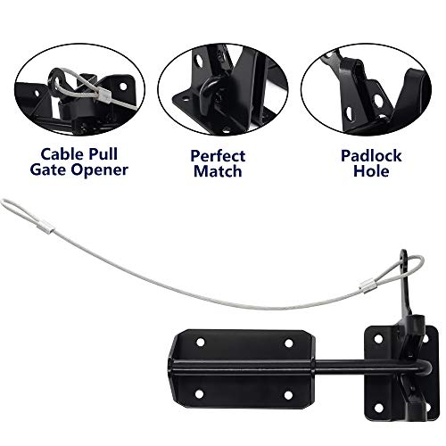 Heavy Duty Automatic Gate Latch for Wooden Fences Metal Gates Vinyl Fence,self Locking