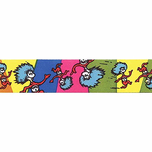 7/8in Dr. Seuss Thing One Thing Two Ribbon Multi