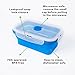 Collapsible Kitchen Storage Containers Freezer and Microwave Safe, Dishwasher Safe Tupperware Storage Containers for Food，Silicone 4 Set Containers Travel Food Storage, Silicone Lunch Containers