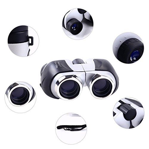 Binoculars for adults and kids 10x22 Binoculars Compact High power Low light night Vision use for outdoor birding travelling hunting etc - Thumbnail 4