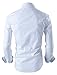 TAM WARE Mens Premium Casual Inner Contrast Dress Shirt TWNMS310S-1-WHITE-XL