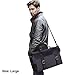 S-ZONE Vintage Canvas Messenger Mens Briefcase Shoulder Laptop Bag Large Satchel for 15.6 Inch laptop