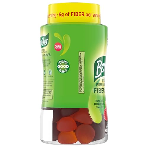 BENEFIBER PREBIOTIC FIBER SUPPLEMENT GUMMIES FOR DIGESTIVE HEALTH, ASSORTED FRUIT FLAVOR – 81 COUNT
