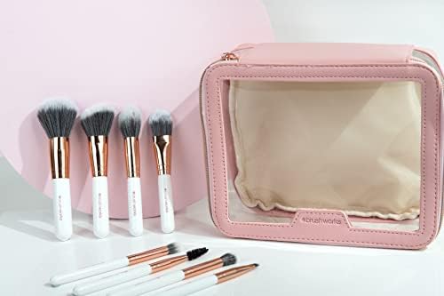 Exklusives Make-up-Pinselset, Rosa, Einheitsgröße