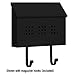 Salsbury Industries 4615BLK Traditional Mailbox, Decorative, Horizontal Style, Black
