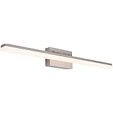 mirrea 36in Modern LED Vanity Light for Bathroom Lighting Dimmable 36w Brushed Nickel (Warm White 3000K)
