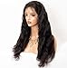Chantiche Glueless Body Wave 360 Lace Wig with Natural Hairline and High Ponytail Brazilian Virgin 360 Lace Frontal Human Hair Wigs for Women 150% Extra Heavy Density 18inches Natural Color