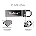 AbaDisk 128GB USB 2.0 Flash Drives Mini Key Chain Designed Pen drives Waterproof Metal USB Disk