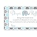 Blue Elephant Diaper Raffle Tickets - 25 Pack - Fun Baby Shower Game for Boys - Diaper Raffle Invitation Insert Cards for Prizes