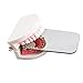 Dental Intraoral Rhodium Plated Glass Photographic Mirrors Double-Sided Intraoral Mouth Mirror Photographic Reflector Dental Orthodontic Intra Oral Mirror Orthodontic Photographic Contraster