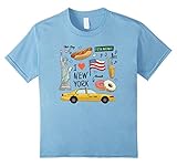 unisex-child I love New York Tourist Gift Souvenir Tee Shirt 10 Baby Blue