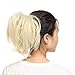 Jaw Claw Hair Ponytail Clip in on Hairpiece Extensions for Updo Style for Women Medium Blonde