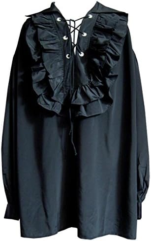 Funhouse for MenRenaissance Gothic Pirate Steampunk Medieval Men's Ruffled Shirt